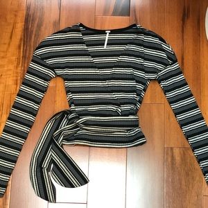 Free People wrap long sleeve.